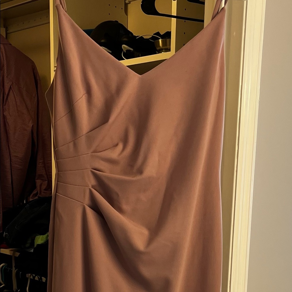 Dusty rose bridesmaids dress